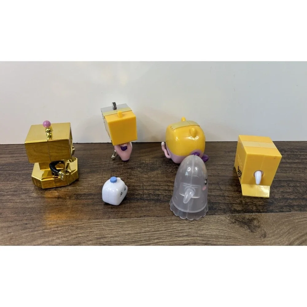 LankyBox Plastic Figure Lot Boxy Milky Ghosty Lankybot